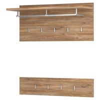 Panou cuier TOLEDO - culoare lemn stejar, Modern, material pe bază de lemn (90/40,5/19,5cm) - Modern Living