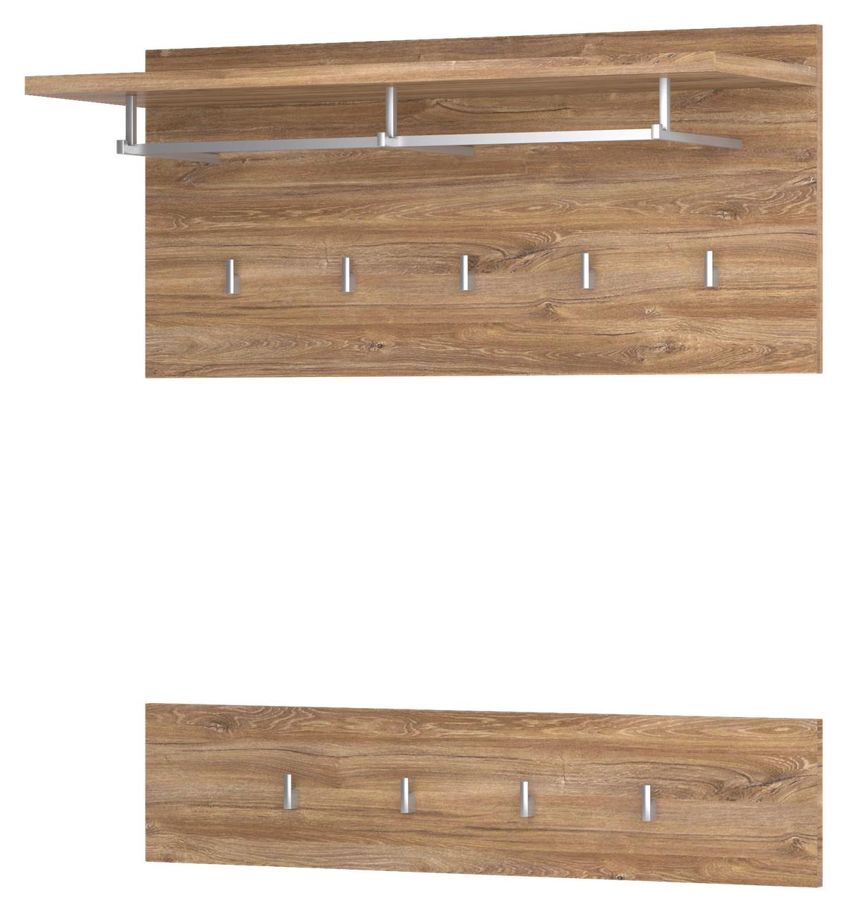 Panou cuier TOLEDO - culoare lemn stejar, Modern, material pe bază de lemn (90/40,5/19,5cm) - Modern Living