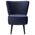 Sessel in Blau 'Lord' - Blau/Schwarz, Trend, Holz/Holzwerkstoff (65/89/70cm) - Livetastic Sessel in Blau 'Lord' - Blau/Schwarz, Trend, Holz/Holzwerkstoff (65/89/70cm) - Livetastic