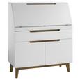 Sekretär Weiß/Eichefarben - Eichefarben/Weiß, MODERN, Holz/Holzwerkstoff (97/113/40cm) - Premium Living Sekretär Weiß/Eichefarben - Eichefarben/Weiß, MODERN, Holz/Holzwerkstoff (97/113/40cm) - Premium Living