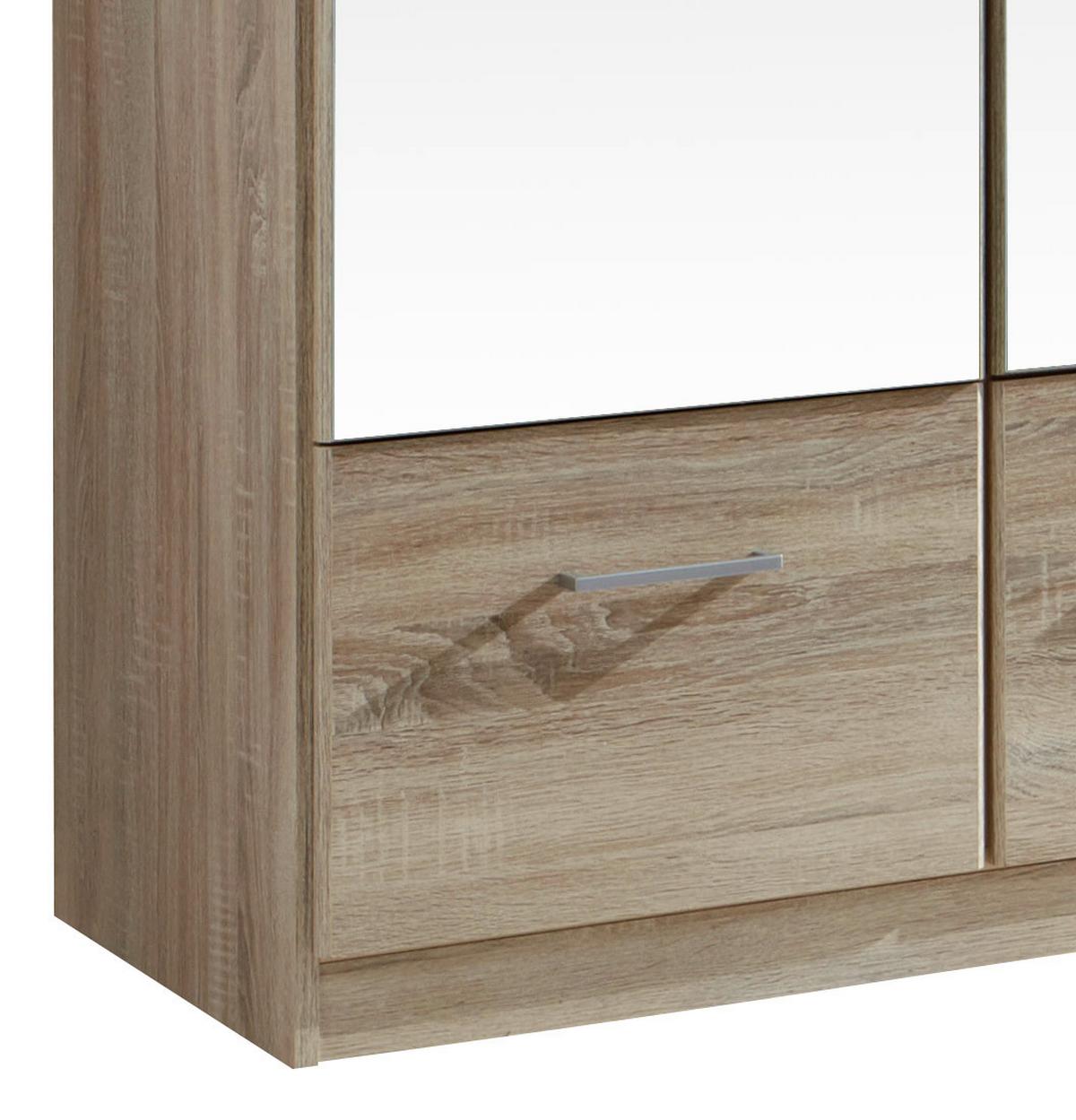 Ormar S Klasičnm Vratima Imago - boje hrasta/boje aluminija, Konvencionalno, staklo/drvni materijal (180/199/58cm) - Modern Living