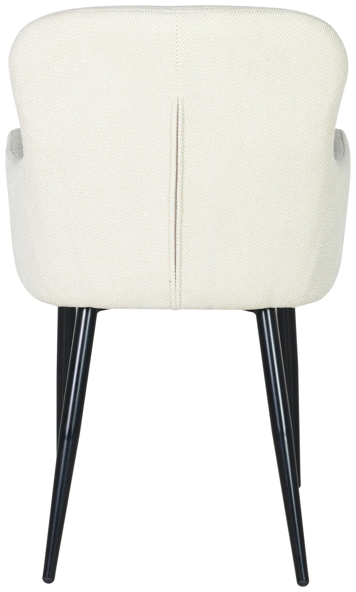 Naslanjač Selena, Bež - črna/bež, Konvencionalno, kovina/tekstil (56/88/61cm)
