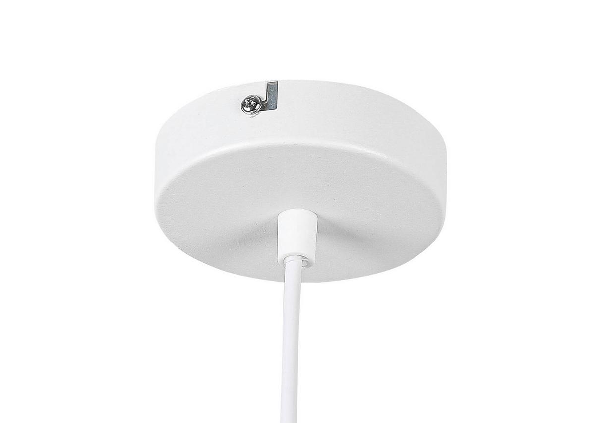 Lampă suspendată Stoiu - alb, Modern, plastic/metal (25/120cm) - Mömax