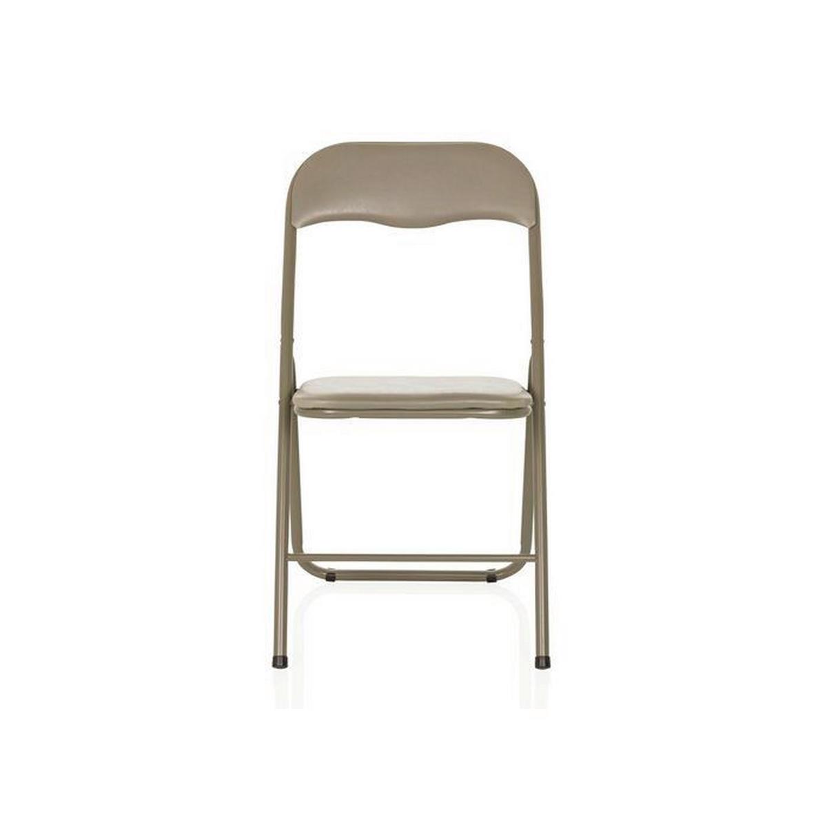 Zložljiv Stol Tudela Basic, Rjavosiva - rjavosiva, Moderno, kovina (44/81/48cm) - MID.YOU