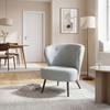 FÅTÖLJ FLORIS -TREND- - Graublau/svart, Romantik / Lanthus, metall/trä (67/77/73cm) - Mömax