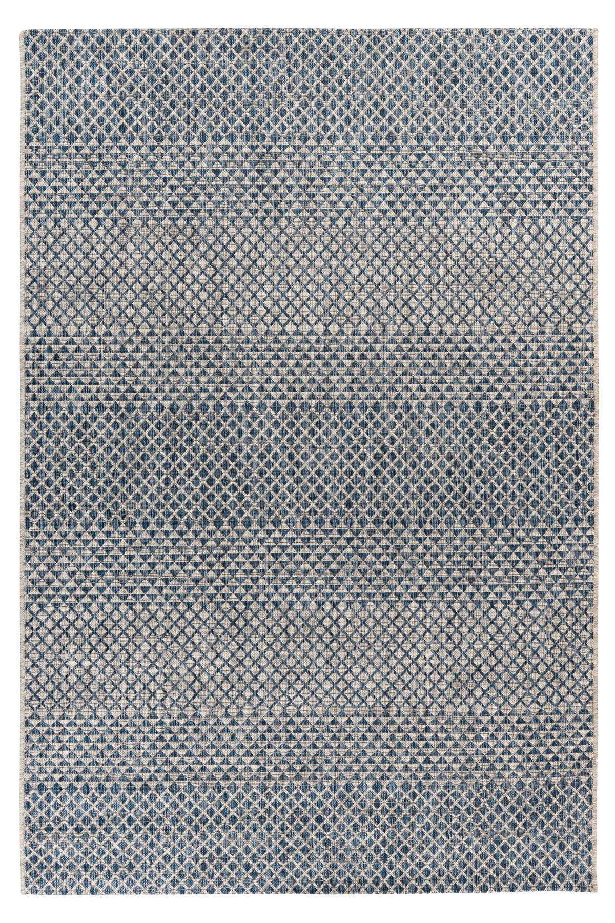 OUTDOORTEPPICH MY NORDIC - Blau/Grau, Design, Textil (80/150cm) - Novel
