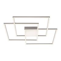 LED-Deckenleuchte Asmin max. 48 Watt - Silberfarben, Design, Kunststoff/Metall (75/75/6cm)