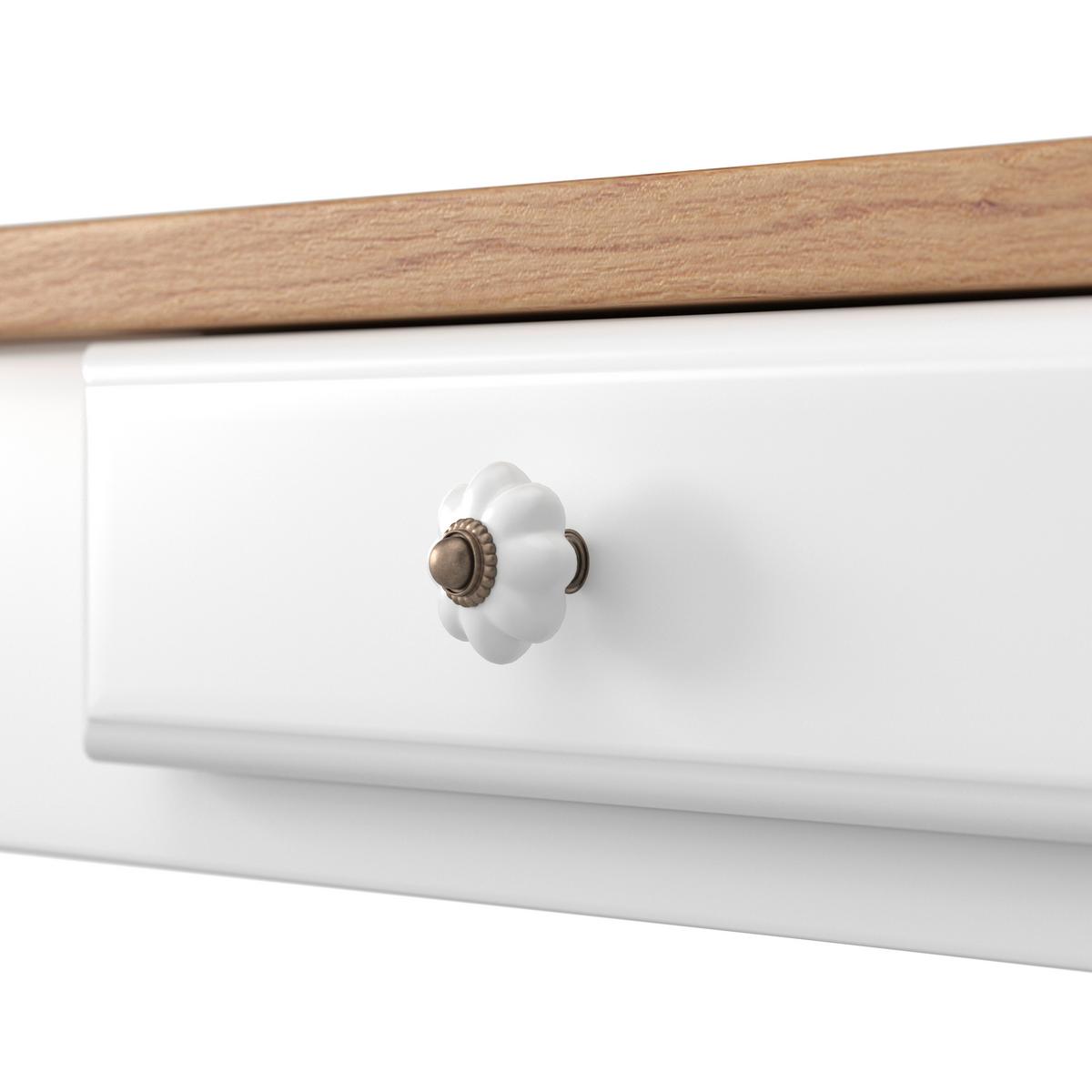 ESSTISCH CAMDEN - Weiss/Kieferfarben, Modern, Holz/Holzwerkstoff (160/79/90cm) - Bessagi Home