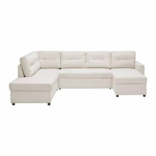 Sarokgarnitúra Martina - bézs, Modern, faalapú anyag/textil (204/89/276cm) - Mömax