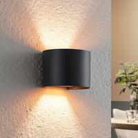 KINKIET LEON - czarny/kolor złoty, Basics, metal (13/11,2/9,7cm) - Novel