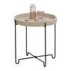 SIDOBORD RONJA -EXKLUSIV- -SB- - sandfärgad/svart, Modern, metall/trämaterial (36,5/36,5/37.5cm) - Mömax