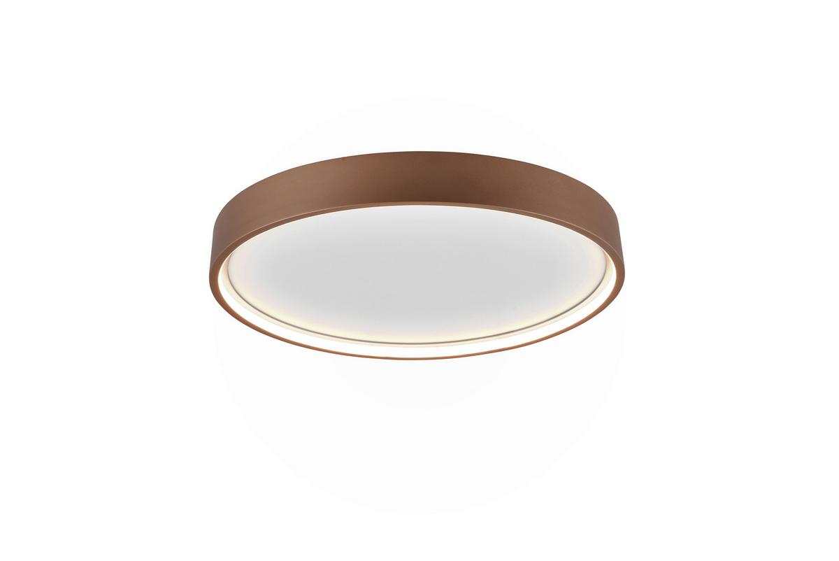 LED-Deckenleuchte Doha in Braun max. 29 Watt - Braun, Design, Metall (45/5,5cm) - Trio Leuchten