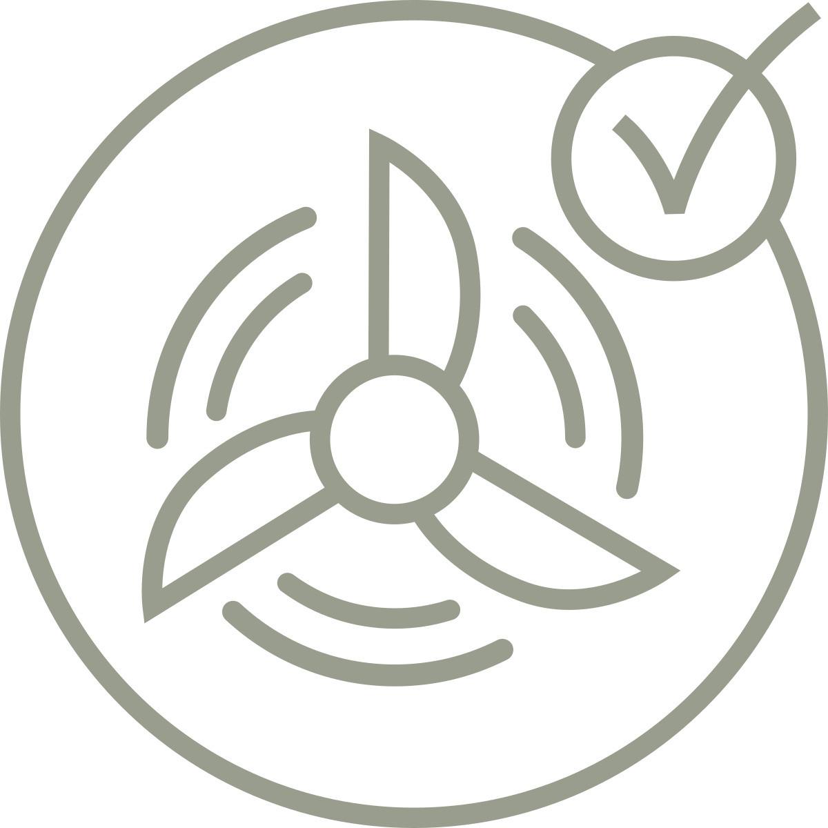 Ventilator de plafon Luftiku - alb, Konventionell, plastic (59/19,5cm) - Premium Living