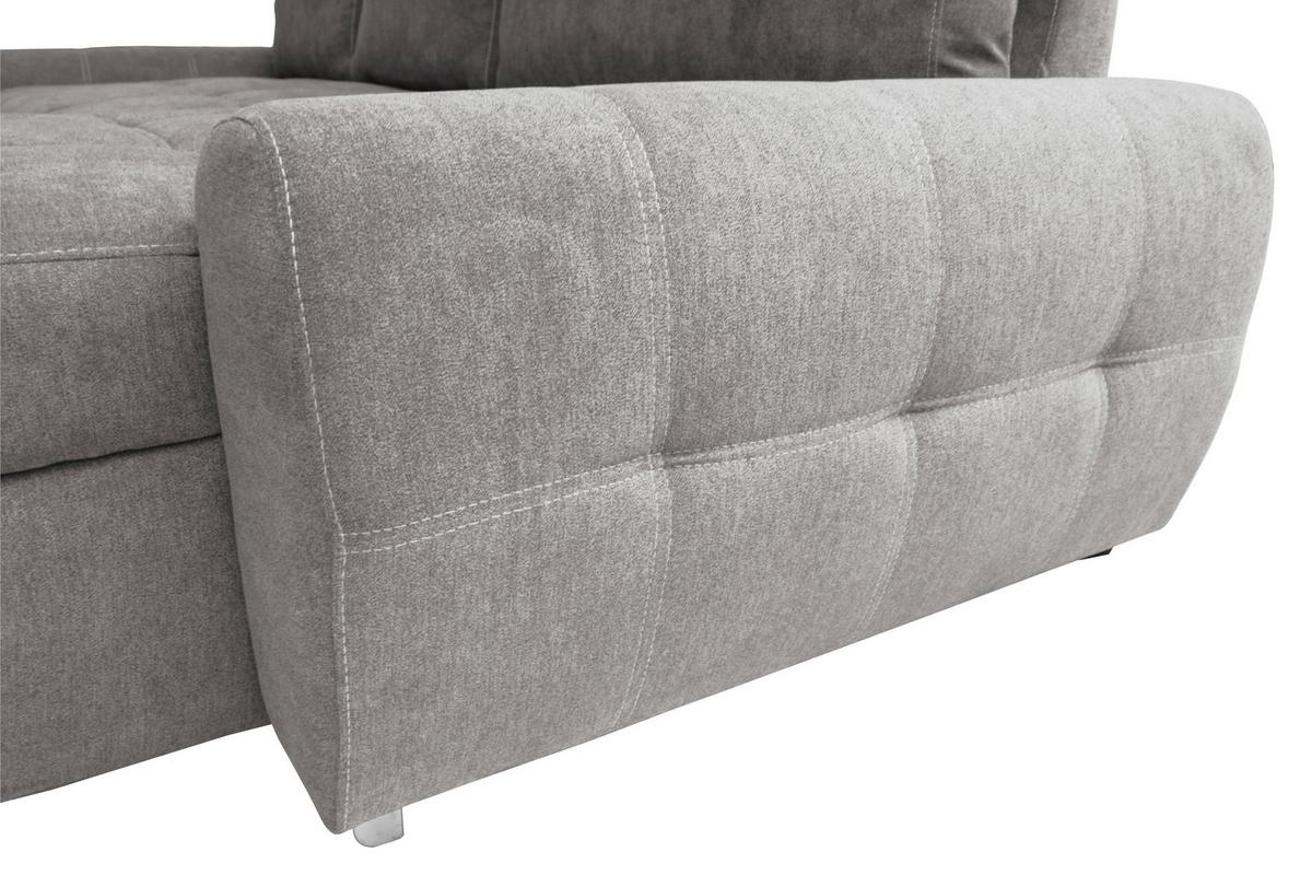 Kutna Garnitura Solar - fango/bijela, Design, tekstil/plastika (277/175cm) - Modern Living