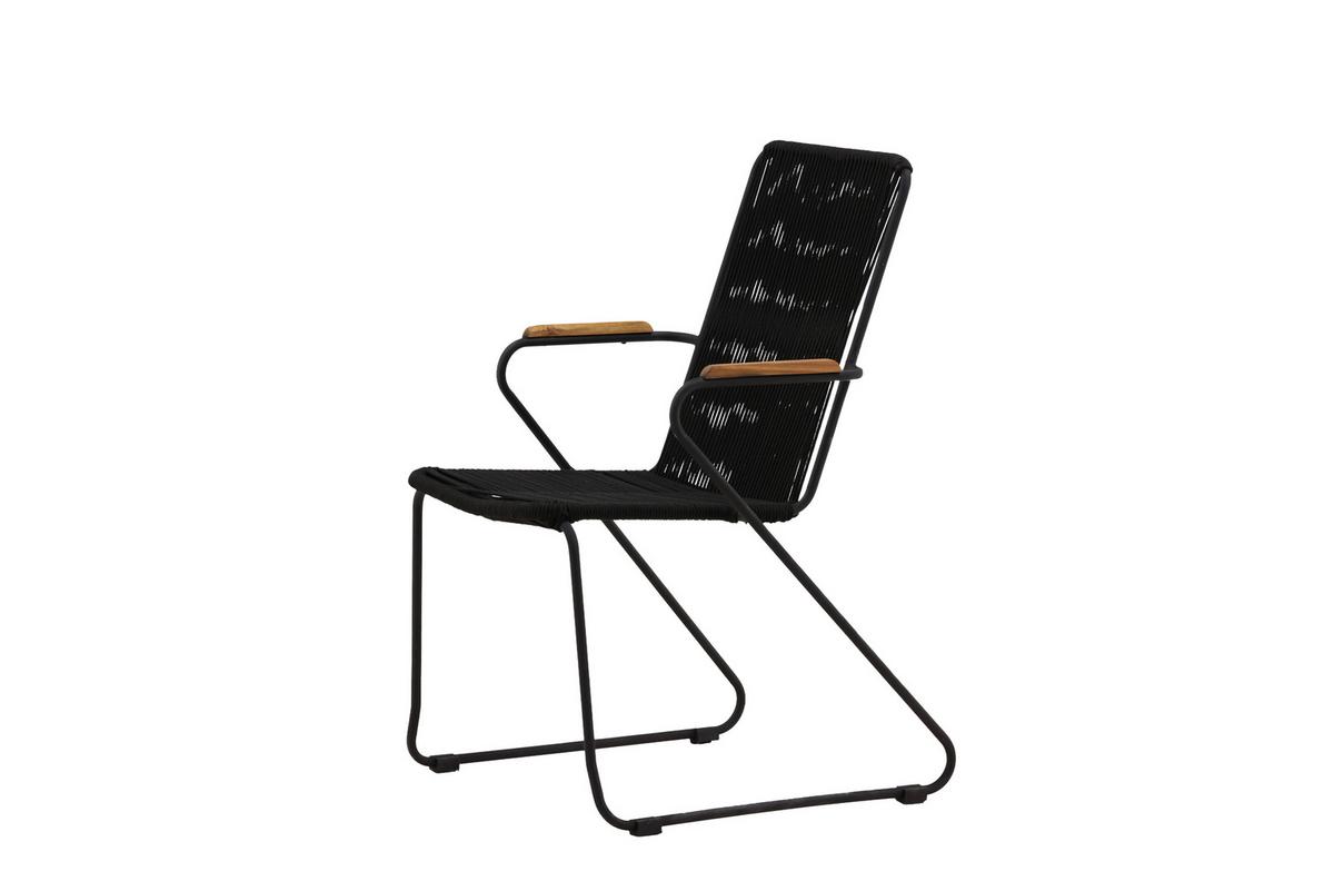GARTENSESSEL BOIS - Schwarz, KONVENTIONELL, Metall (55/82/51cm) - Gardenson