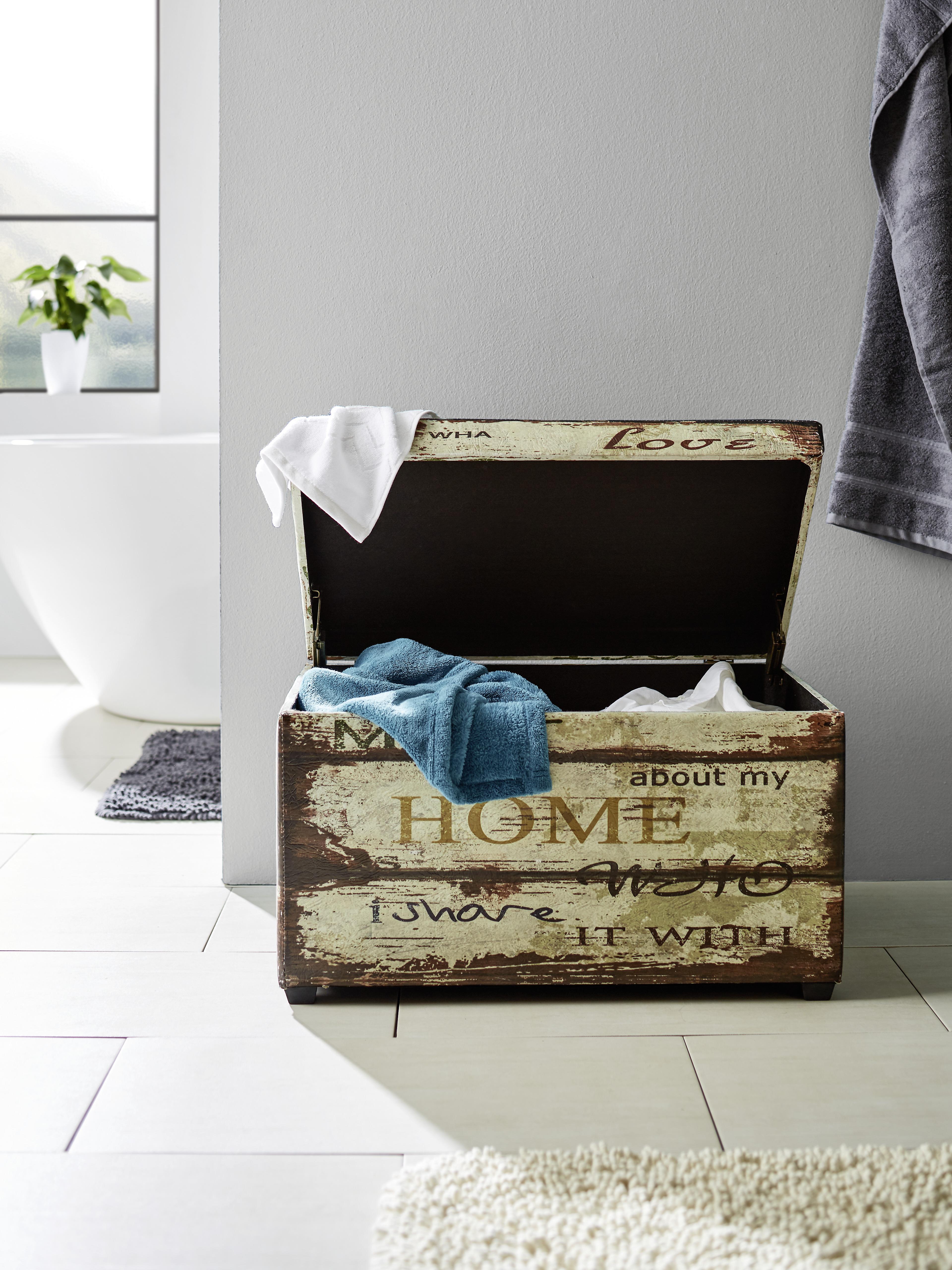Zaboj Za Sedenje Home - večbarvno, Trendi, umetna masa/les (65/42/40cm) - Modern Living