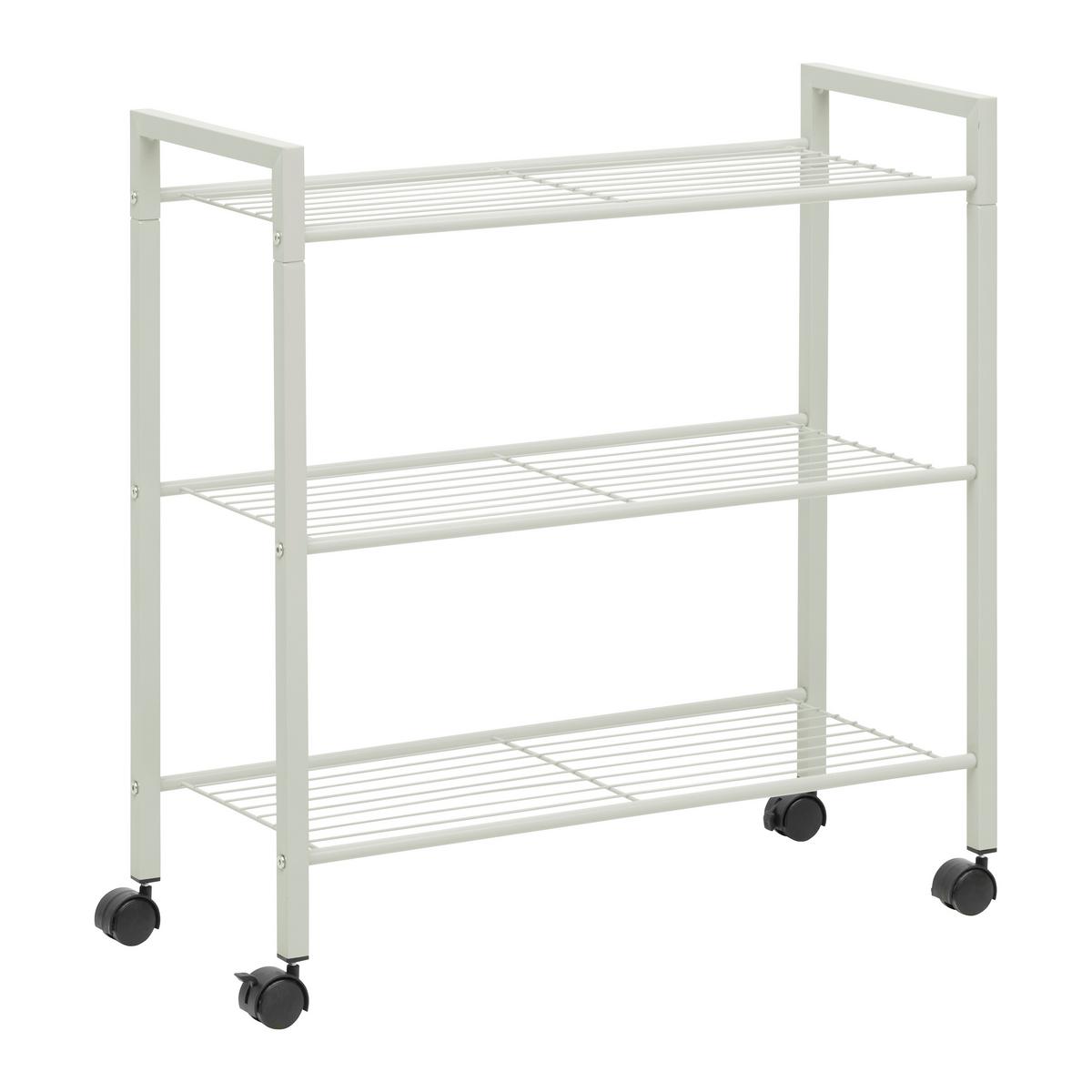 Cipőspolc Görgőkkel Lorelei - kasmírszínű, Modern, műanyag/fém (68/70/28cm) - Mömax