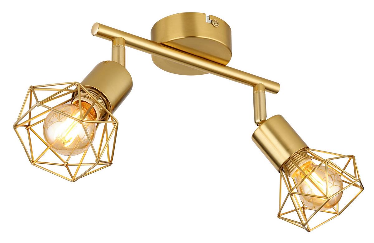 STRAHLER 54802GB-2 - Goldfarben, Design, Metall (22/8/19cm) - Globo