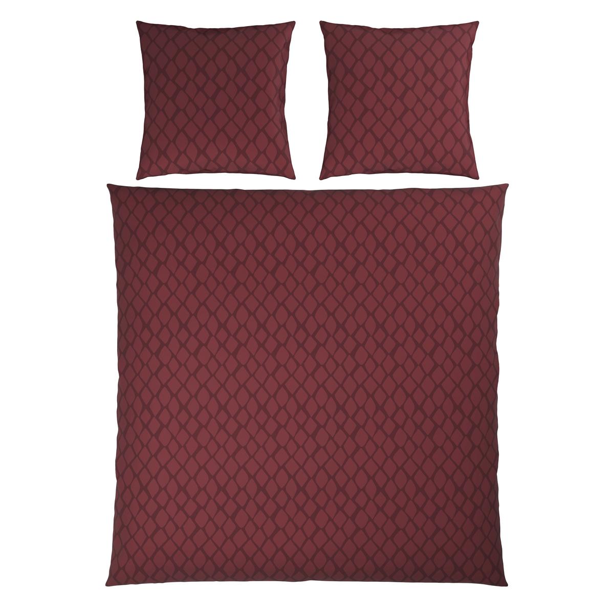 POŚCIEL DWUSTRONNA SNAKO - DK - wiśniowoczerwony, Design, tkanina (200/200cm) - Dieter Knoll
