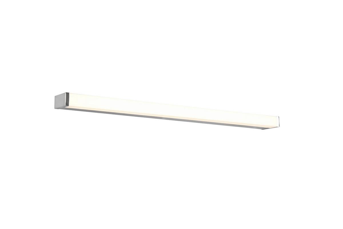 LED-Wandleuchte Fabio Weiß/Chromfarben max. 12Watt - Chromfarben/Weiß, Basics, Kunststoff/Metall (3,8/80,0/7,9cm) - Trio Leuchten