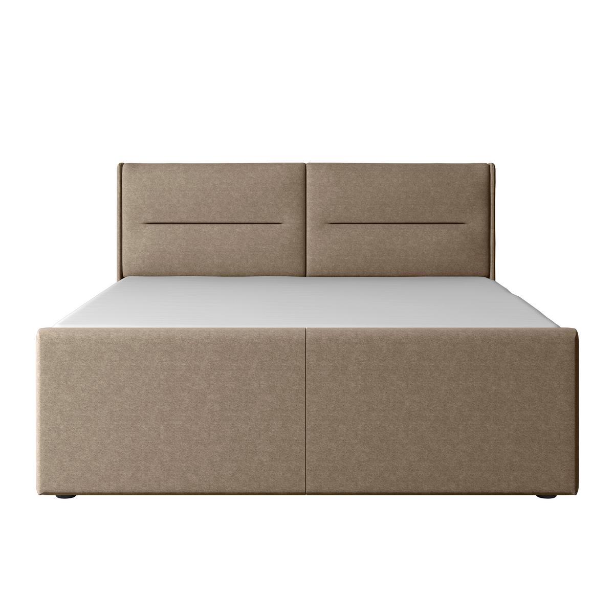 Boxspringbett Kyoto ca. 180x200 cm Beige - Beige, MODERN, Holz/Kunststoff (180/200cm) - MID.YOU