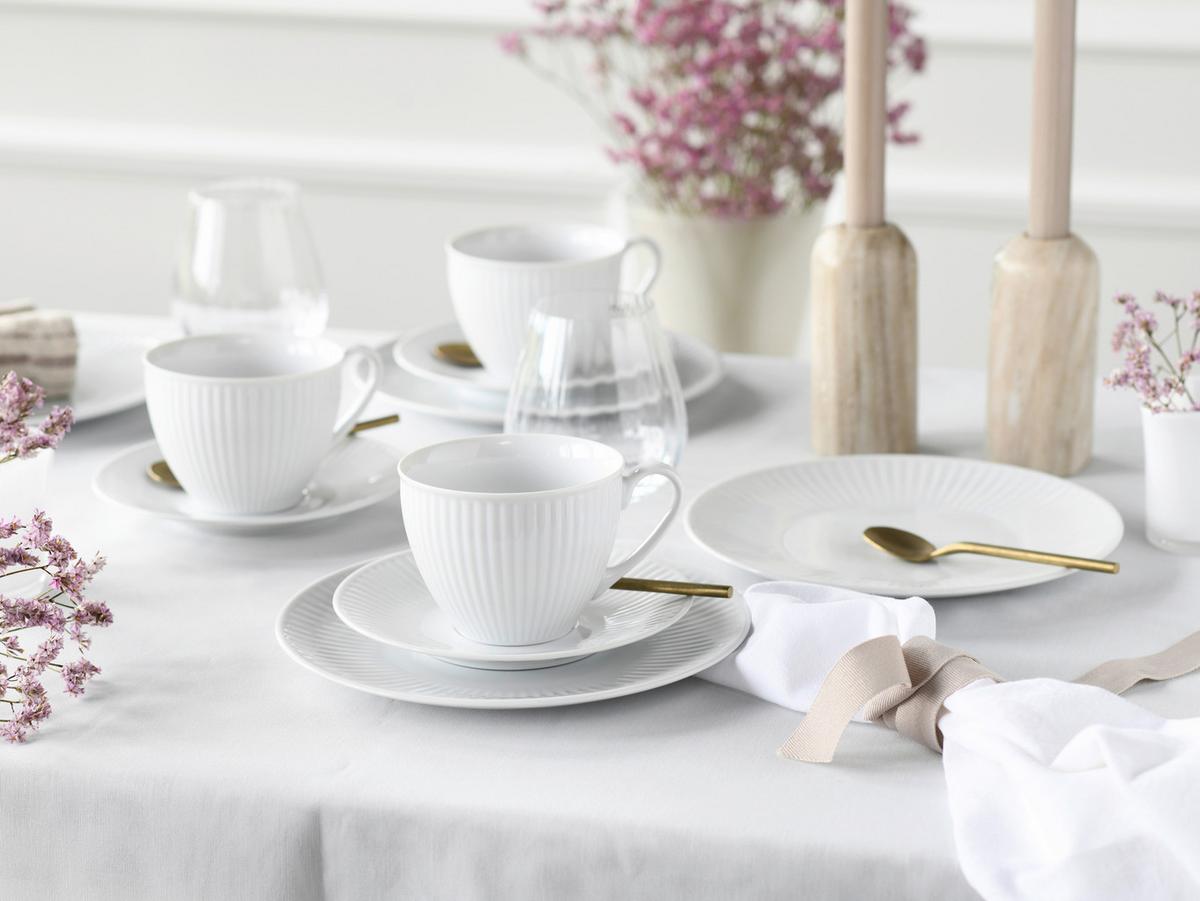 Kavni Servis Valencia, 18-Delni - bela, Design, keramika - Creatable