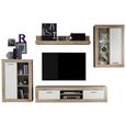 Regal Za Dnevni Boravak Lund - bijela/hrast Sonoma, Modern, drvni materijal (298/196/34cm) - Mömax modern living Regal Za Dnevni Boravak Lund - bijela/hrast Sonoma, Modern, drvni materijal (298/196/34cm) - Mömax modern living