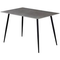 Jedilna Miza Toni, Keramika, 120x80 - siva/črna, Moderno, kovina/keramika (120/76/80cm)