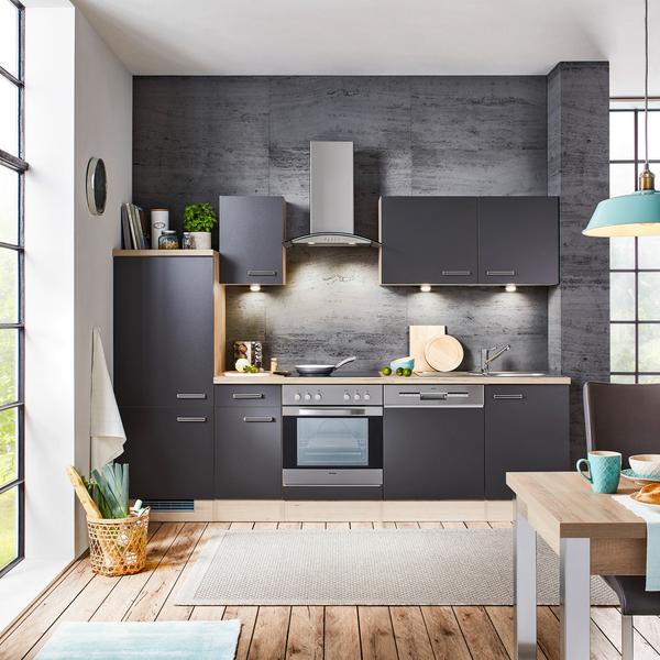 Küchenblock Milano Anthrazit/Eiche online kaufen mömax