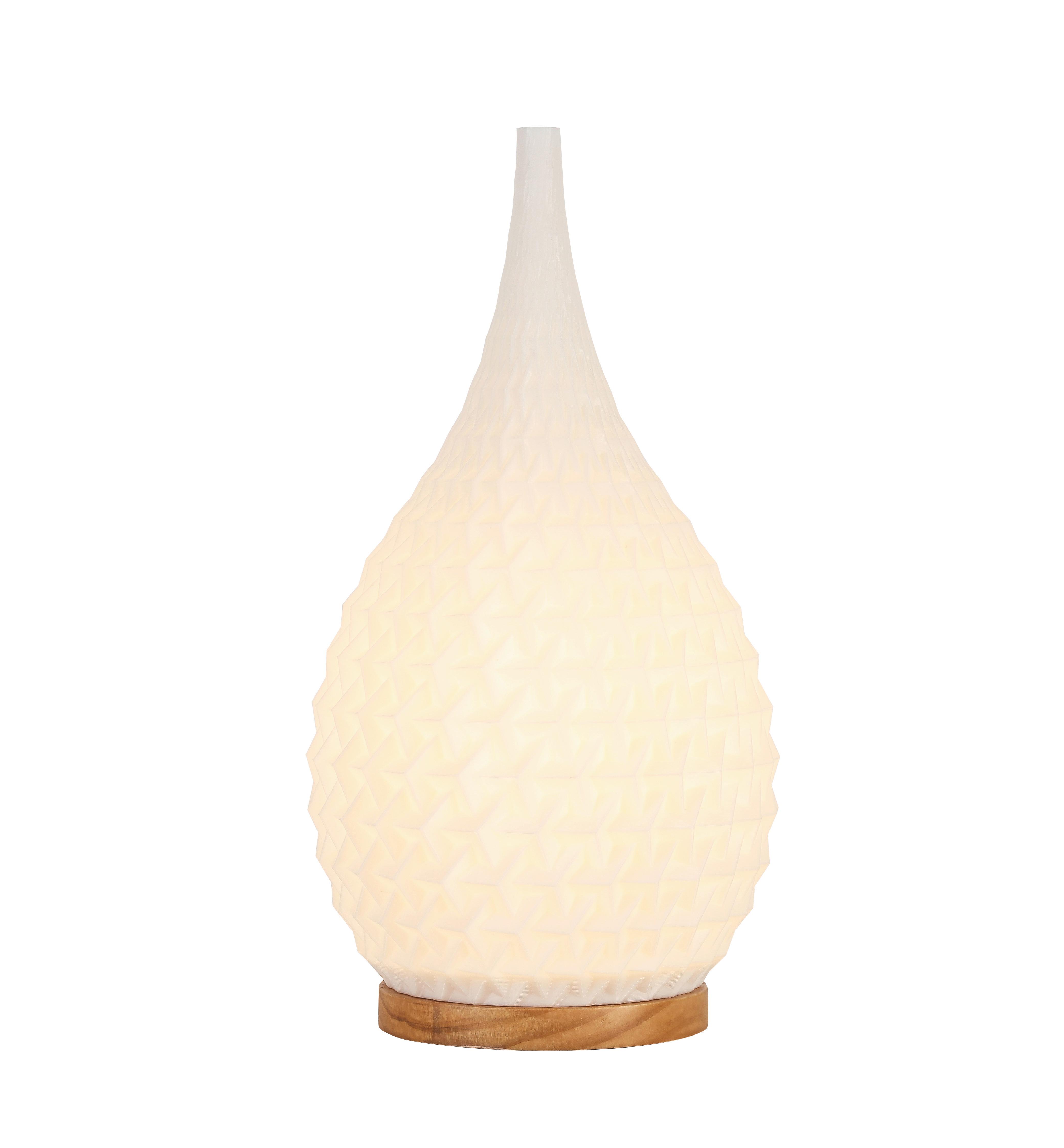 Namizna Svetilka Jotog, Bela, Ca. 16,5/31,5 Cm - barve hrasta/bela, Moderno, umetna masa/les (16,5/31,5cm) - Mömax