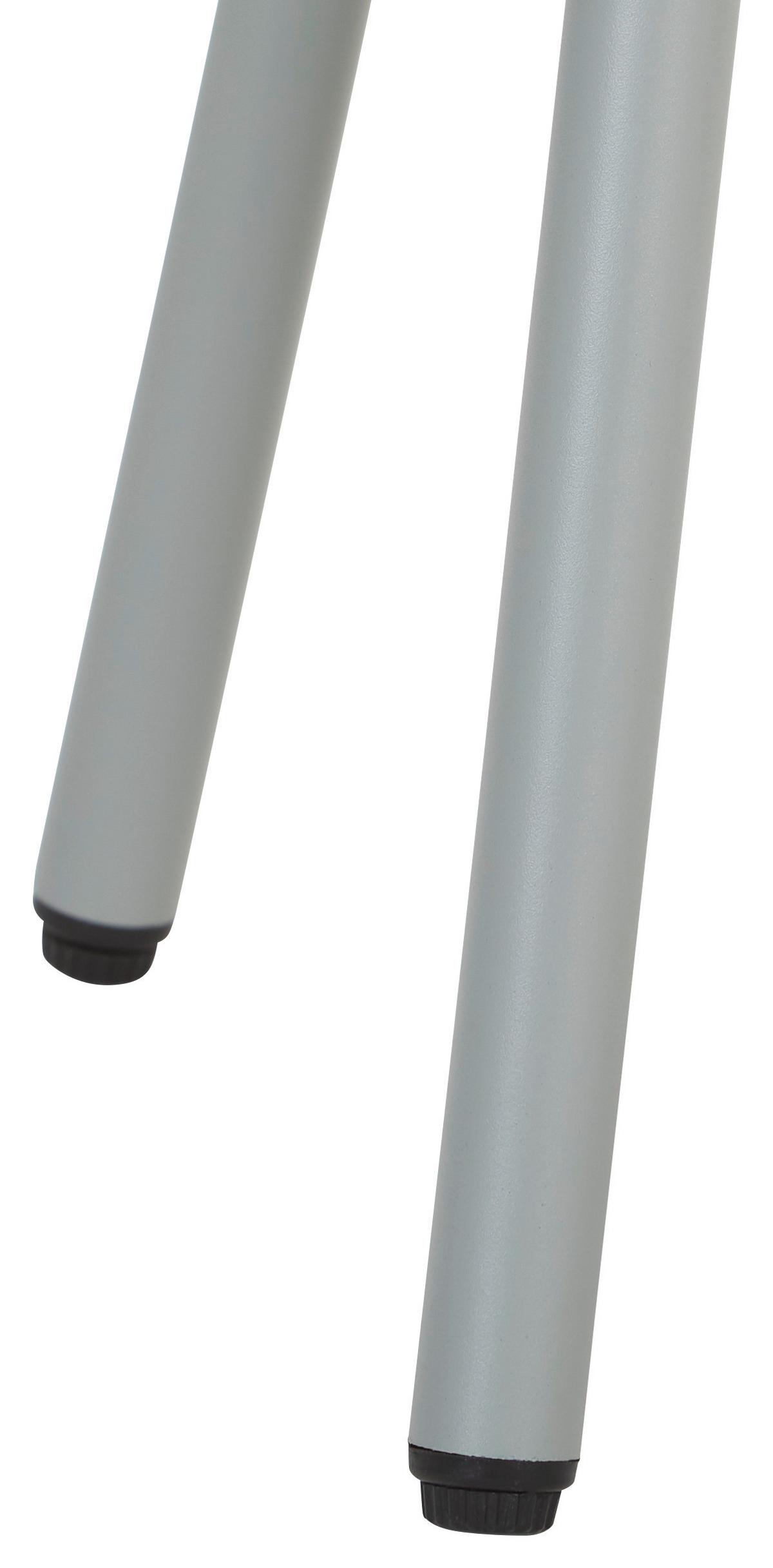 KOMPLET STOŁOWY NA TARAS PISA - szary, Modern, tworzywo sztuczne/metal (190/252cm) - Ambia Garden