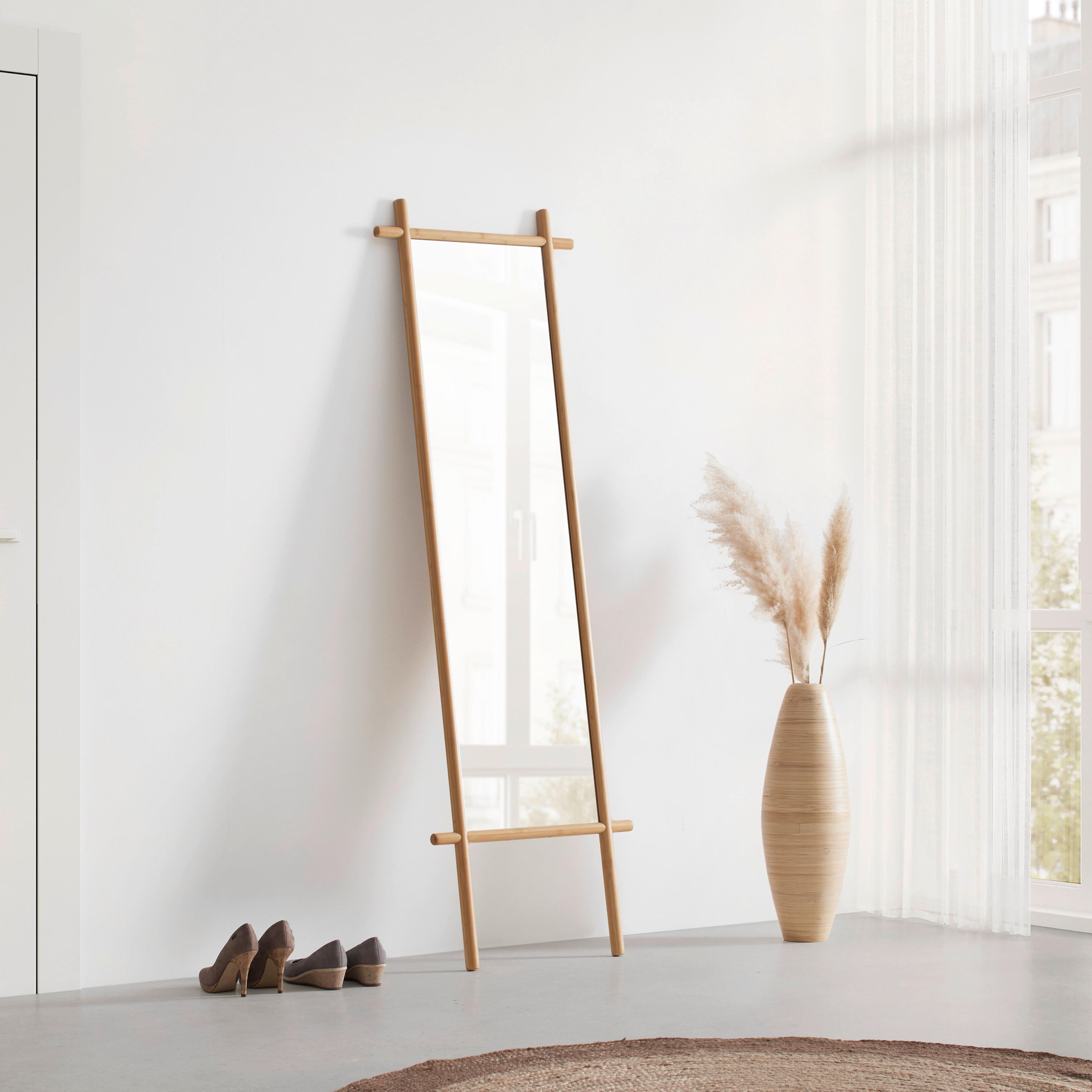 GOLVSPEGEL BONNIE - naturfärgad, Modern, trämaterial/trä (55/180/3.2cm) - Mömax