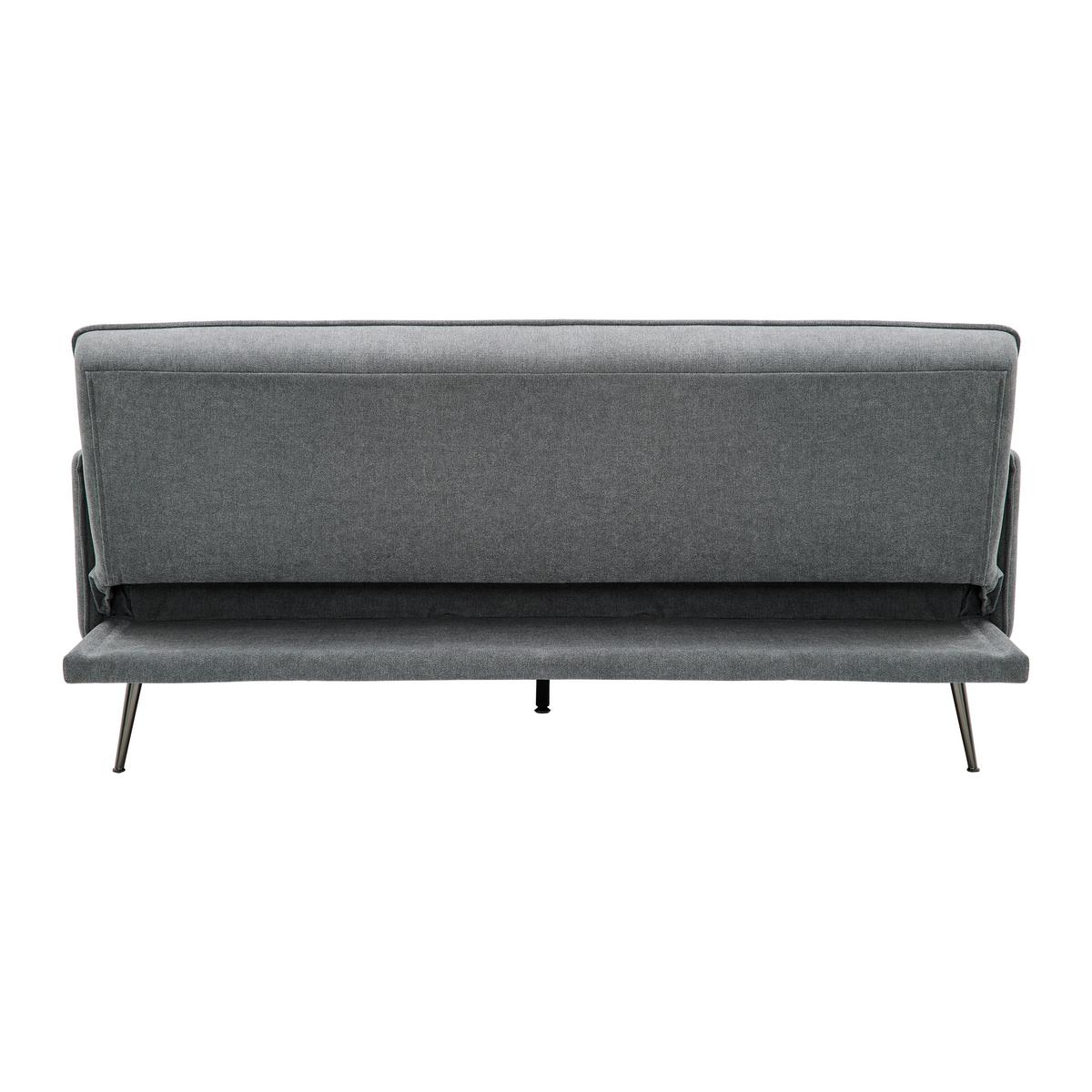 Schlafsofa Lana Grau Webstoff - Dunkelgrau/Grau, MODERN, Holz/Textil (199/89/95cm) - Bessagi Home