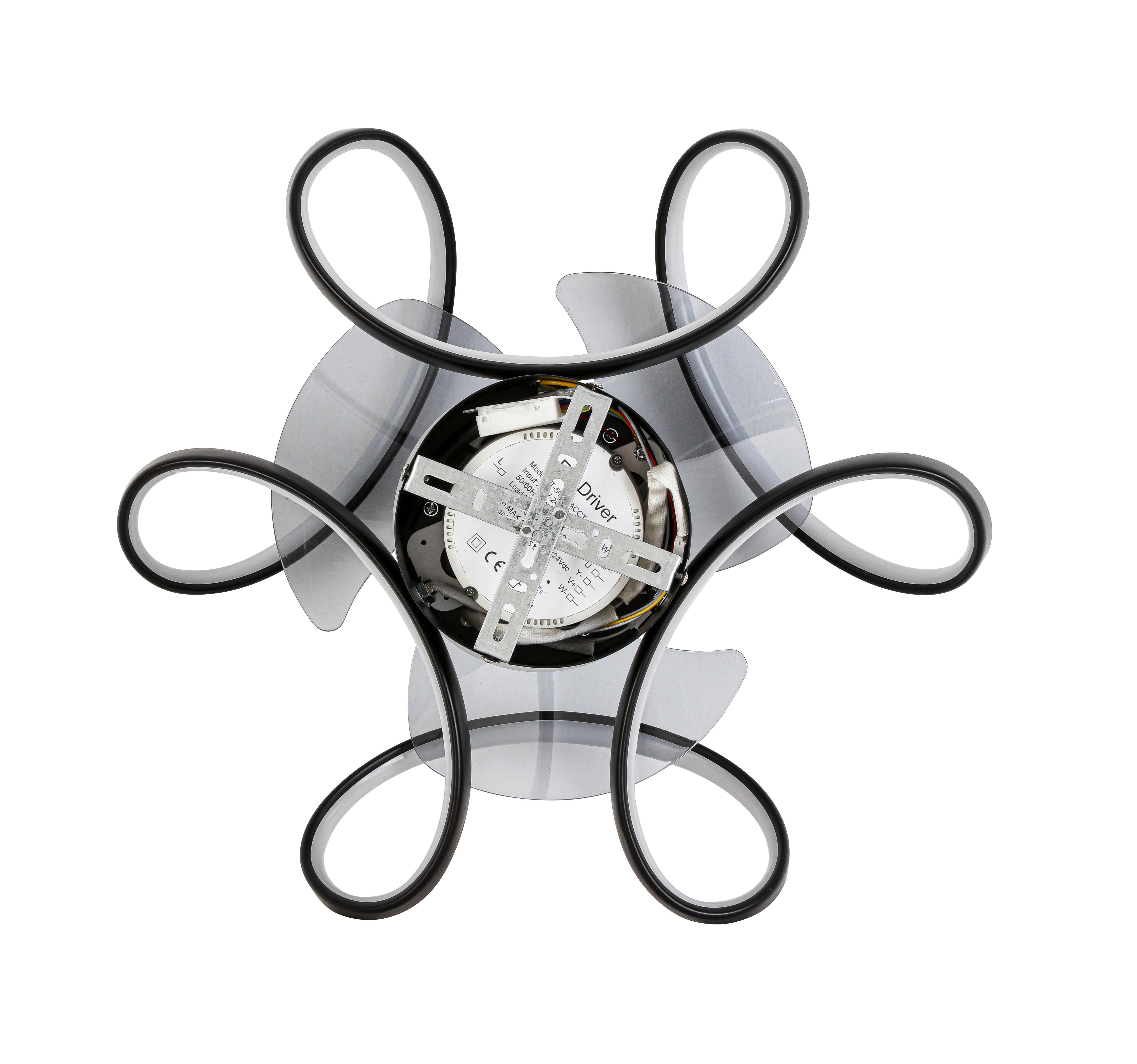 LED-TAKLAMPA KIZ - transparent, Modern, metall/plast (45/19cm) - Modern Living
