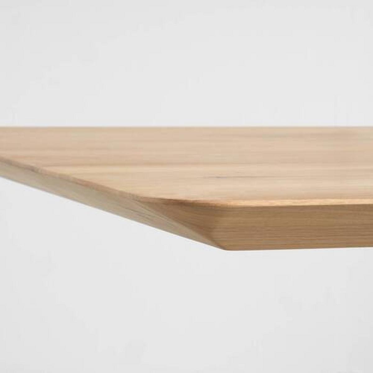 Esstisch Valera in Wildeiche ca. 180x90x74cm - Wildeiche/Schwarz, Design, Holz/Metall (180/90/74cm) - Premium Living