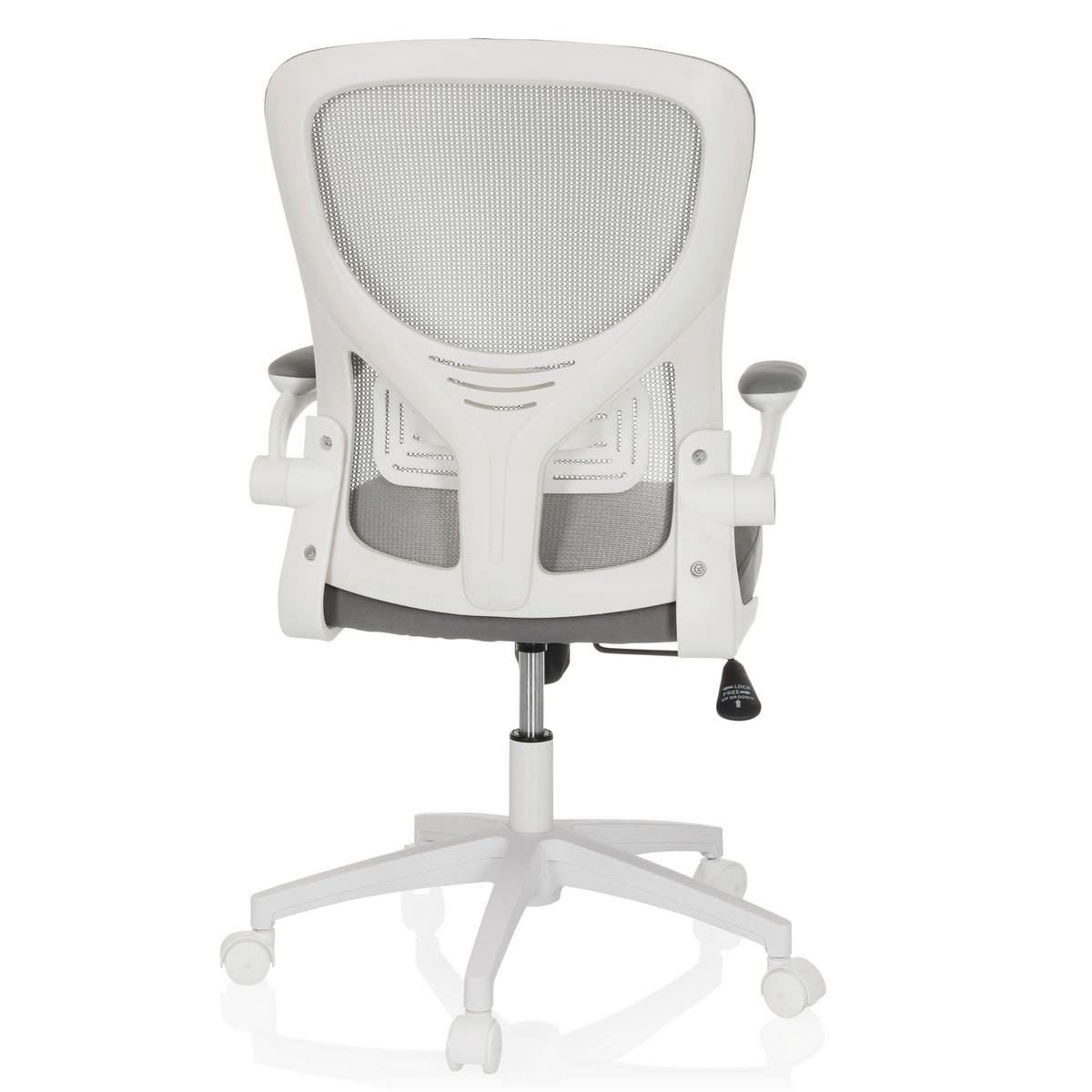 Drehstuhl Belio W Grau/Weiß - Grauweiß/Weiß, MODERN, Kunststoff/Textil (60/95-105/54cm) - MID.YOU