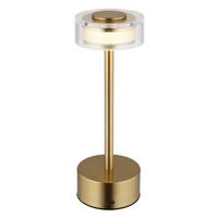 Stolna Punjiva Svjetiljka Shira - siva/boje mjeda, Design, metal/plastika (8/23,5cm) - Globo