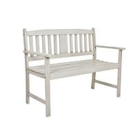 Gartenbank Stirling Holz ca. 57x86x110 cm Grau - Grau, Basics, Holz (56,5/86/110cm) - Gardenson