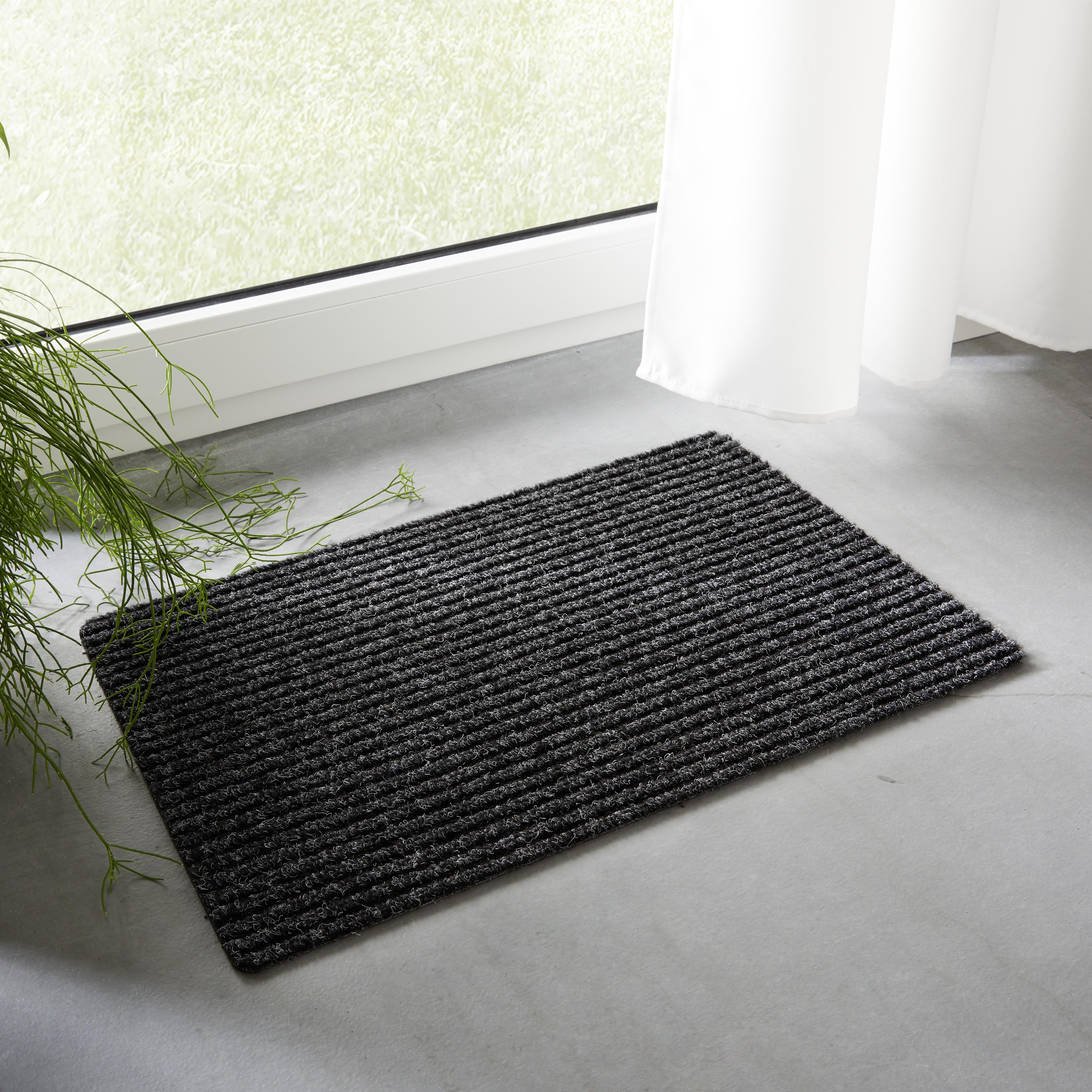 Fußmatte Mona in Dunkelgrau - Grau, KONVENTIONELL, Kunststoff (40/60cm) - Modern Living