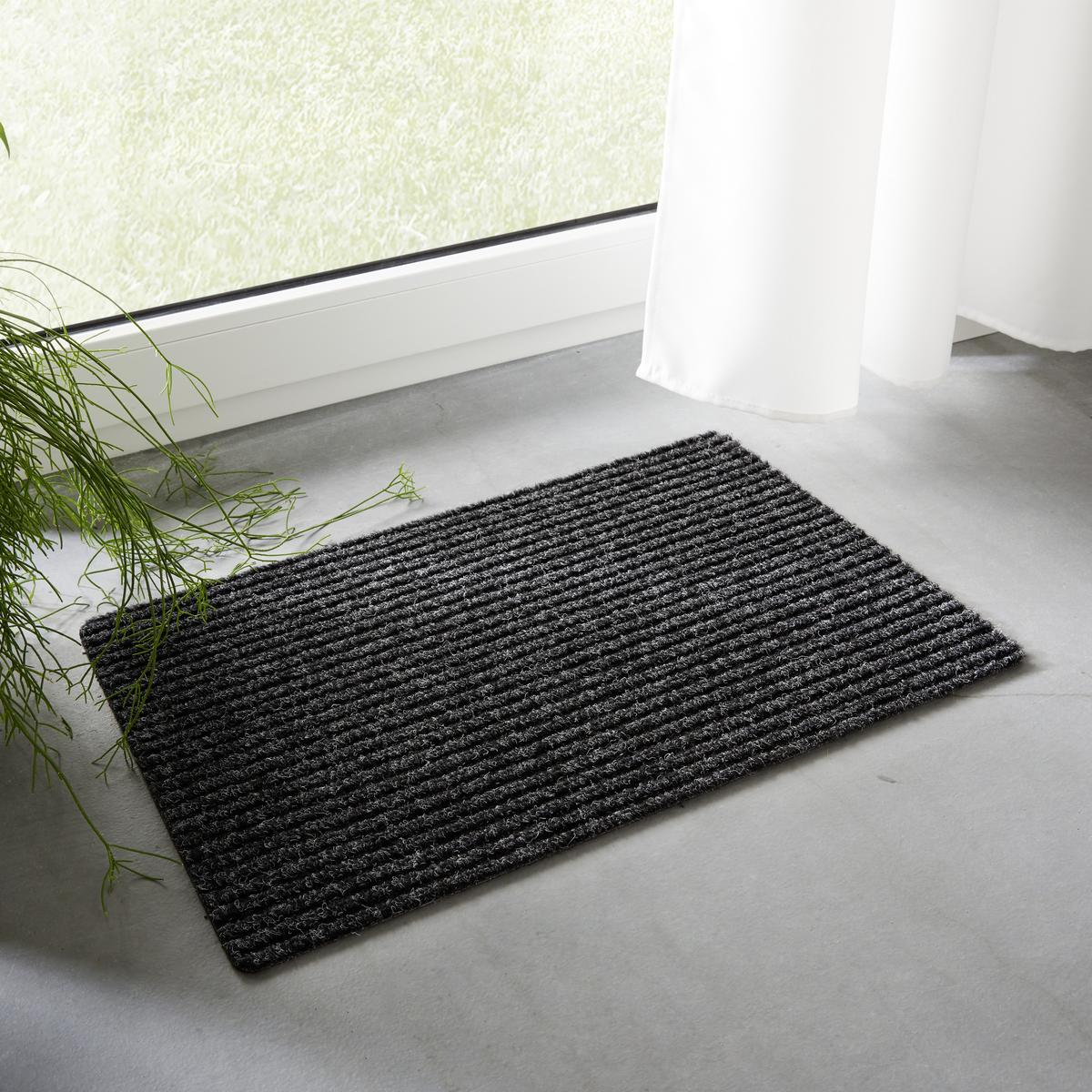 Fussmatte Mona in Dunkelgrau - Grau, Konventionell, Kunststoff (40/60cm) - Modern Living