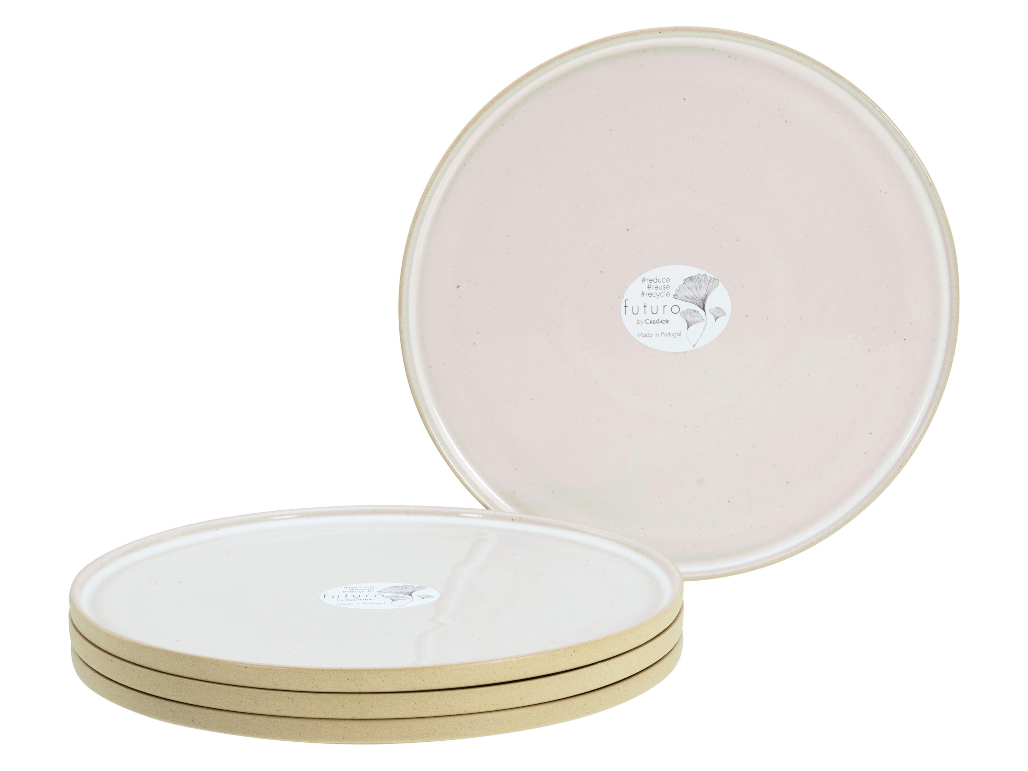 Set Krožnikov Futuro White Sand, 4-Delni - bela/bež, Basics, keramika (26cm) - Creatable