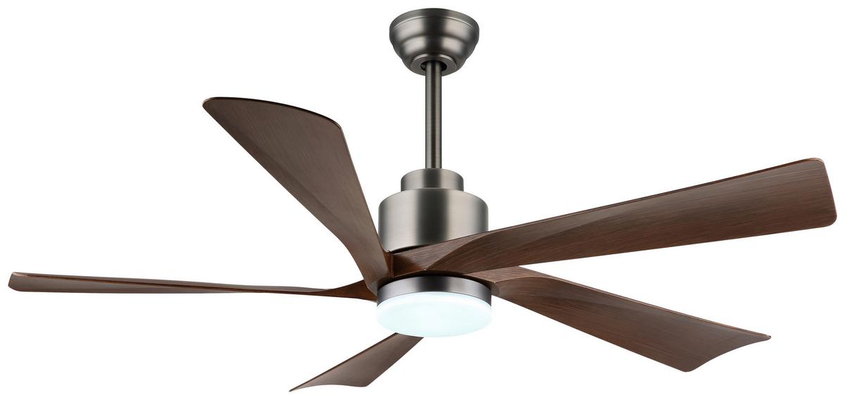 Mennyezeti Ventilátor 03606 Modesto - világosszürke/sötétbarna, Basics, műanyag/fém (132/48cm)