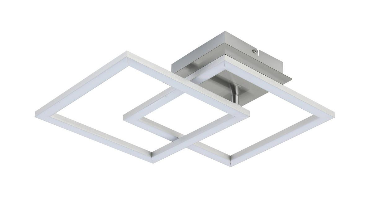 LAMPA SUFITOWA LED PANTHER *SBB* - kolor aluminiowy, Basics, tworzywo sztuczne/metal (50,7/35/5,5cm) - Boxxx