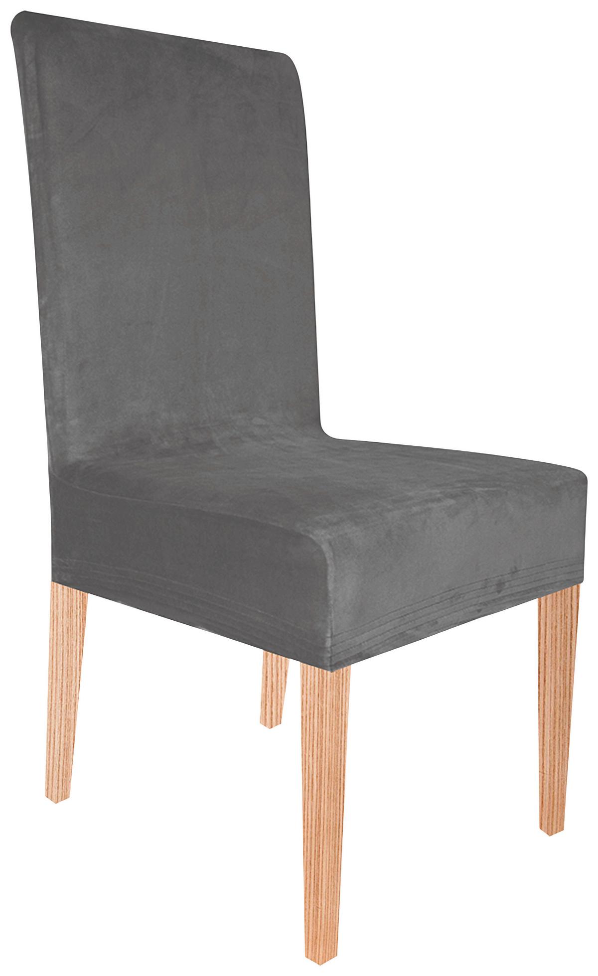 Husă pentru scaun Henry - antracit, Romantik / Landhaus, textil (40/65/45cm) - Modern Living