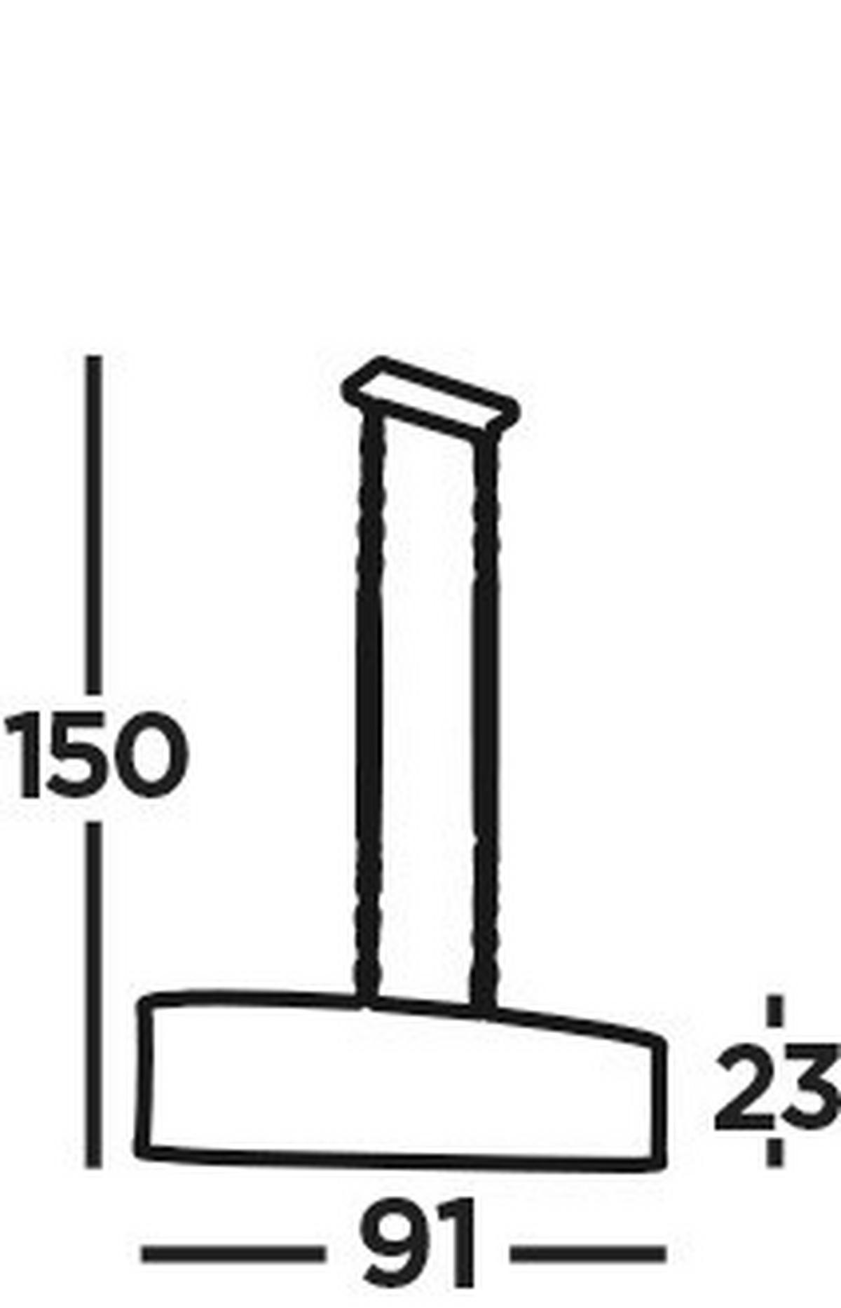 Függőlámpa Fishnet 2484-4bk - fekete, Lifestyle, fém (91/30/150cm)