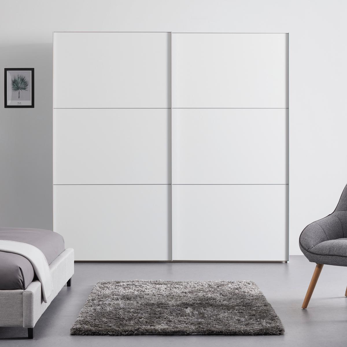 Ormar S Kliznim Vratima Includo - bijela/boje aluminija, Moderno, drvni materijal/metal (225/222/68cm) - Premium Living