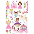 Dekosticker Prinzessin Bunt - Gelb/Lila, Kunststoff (50/70/0,35cm) Dekosticker Prinzessin Bunt - Gelb/Lila, Kunststoff (50/70/0,35cm)