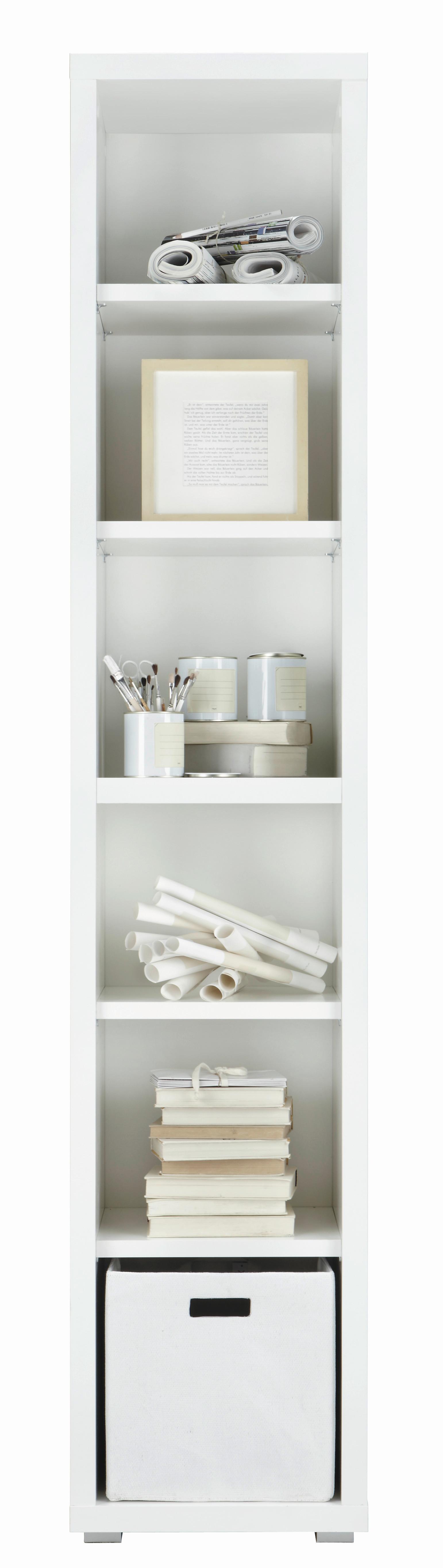 Regal MASSICCIO - Weiß, MODERN, Holz/Holzwerkstoff (44/220/36cm)