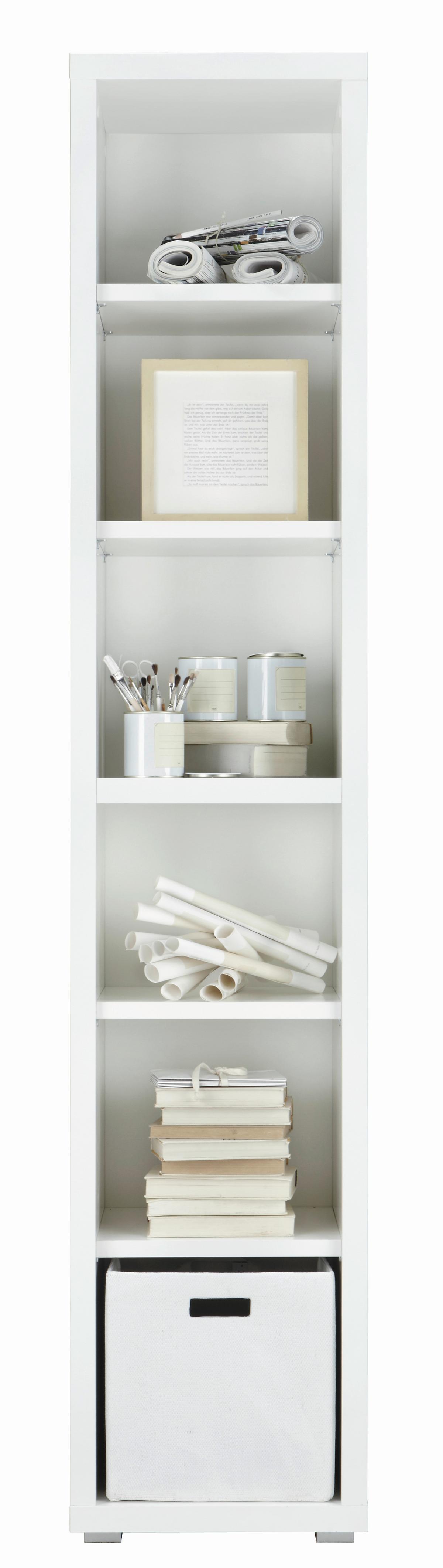 Regal MASSICCIO - Weiß, MODERN, Holz/Holzwerkstoff (44/220/36cm)