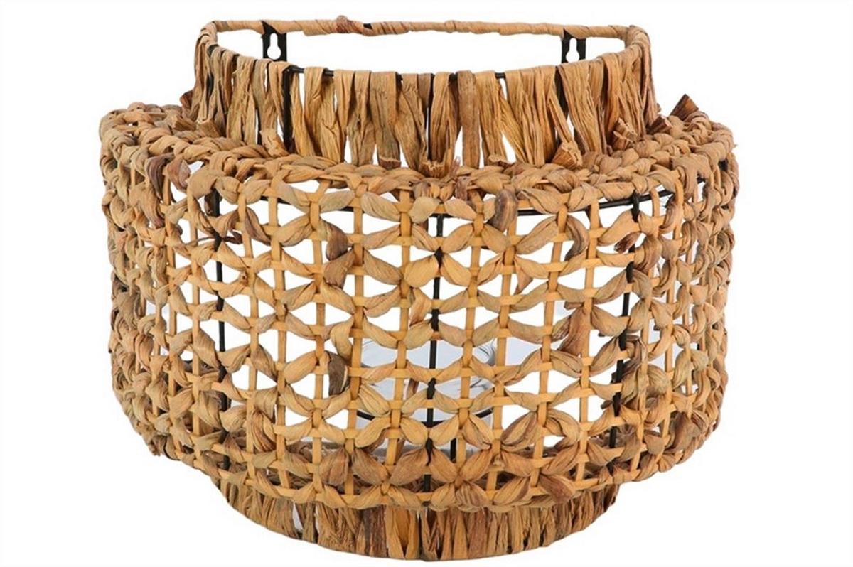LATARNIA KALMIRI - kolor naturalny, Trend, materiały naturalne (27,5cm)